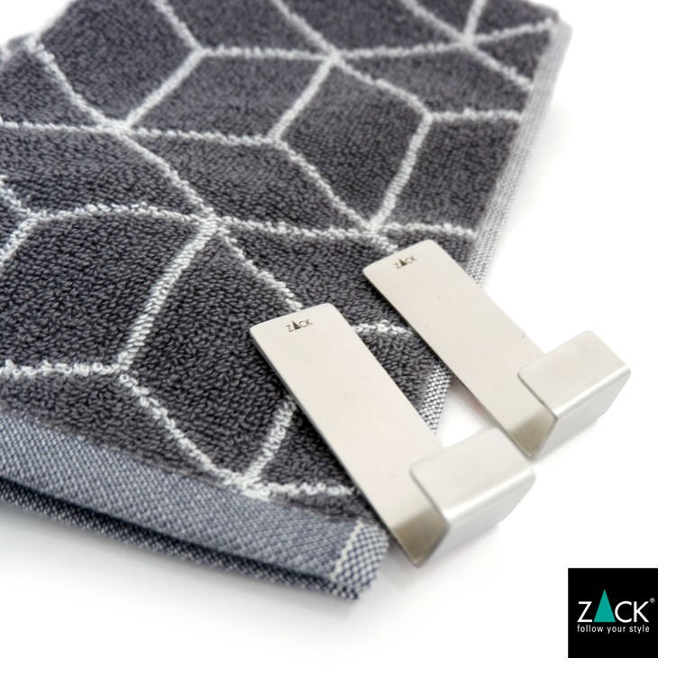 ZACK 40610 POTES ドイツZACK社製モダンデザインのタオルフックL 2個入 HL [在庫有り]