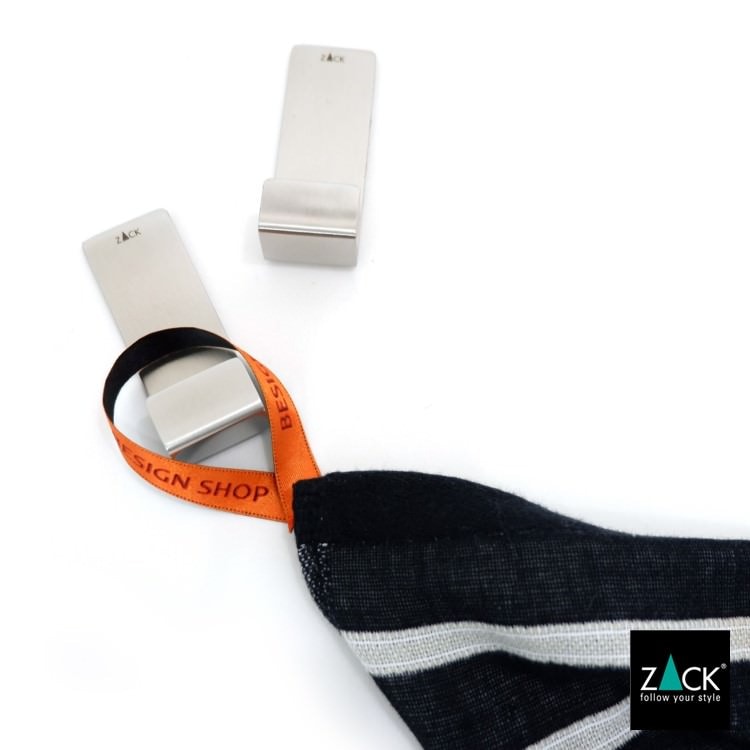 ZACK 40610 POTES ドイツZACK社製モダンデザインのタオルフックL 2個入 HL [在庫有り]