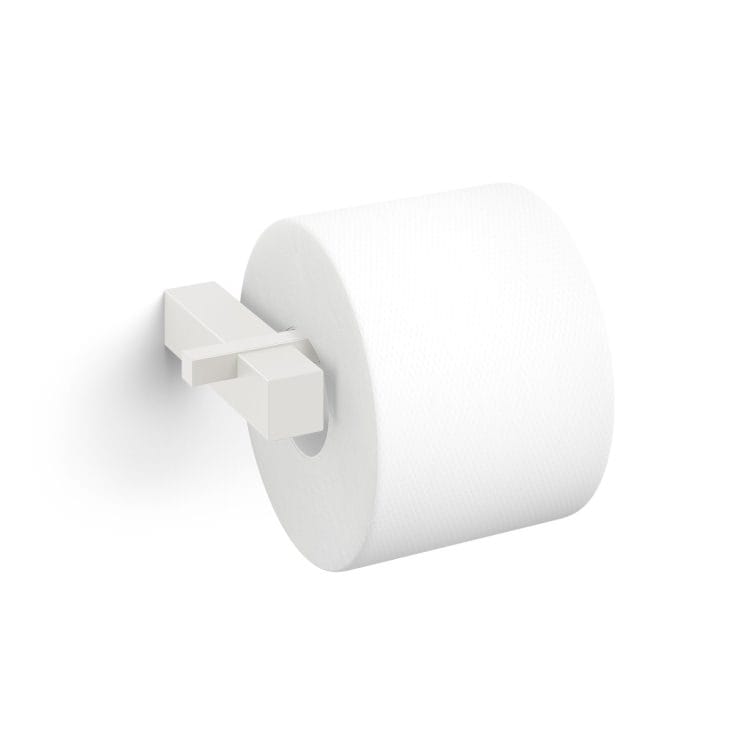 ZACK 40810 CARVO ドイツZACK社製モダンデザインのトイレットペーパーホルダー ホワイト仕上げ 壁付けタイプ DIY [在庫有り]