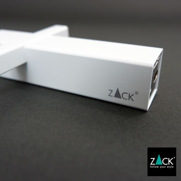 ZACK 40810 CARVO ドイツZACK社製モダンデザインのトイレットペーパーホルダー ホワイト仕上げ 壁付けタイプ DIY [在庫有り]