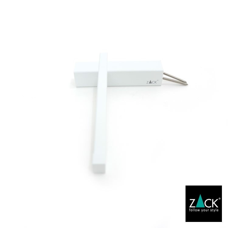 ZACK 40810 CARVO ドイツZACK社製モダンデザインのトイレットペーパーホルダー ホワイト仕上げ 壁付けタイプ DIY [在庫有り]