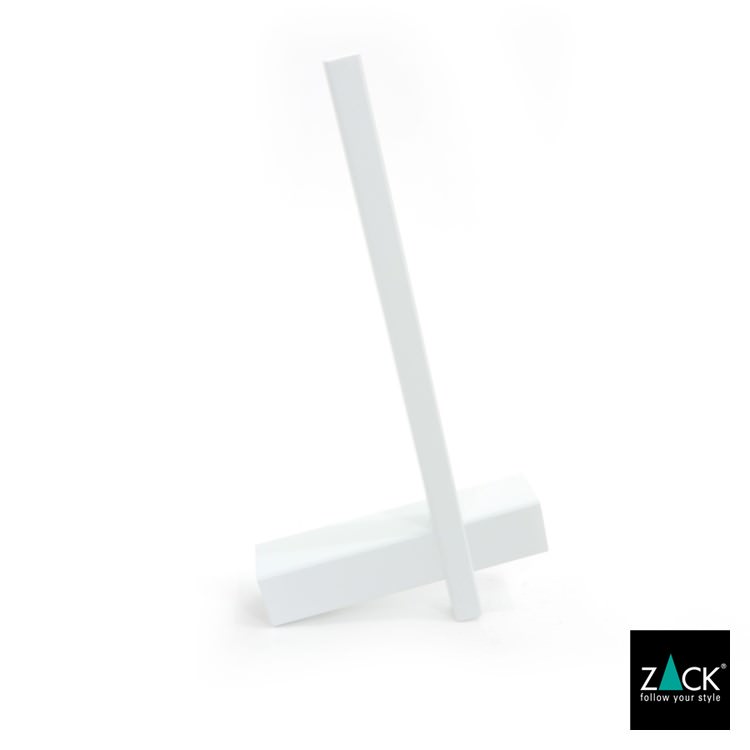 ZACK 40811 CARVO ドイツZACK社製モダンデザインのスペアトイレットペーパーホルダー 予備ロール ホワイト仕上げ 壁付けタイプ DIY [在庫有り]
