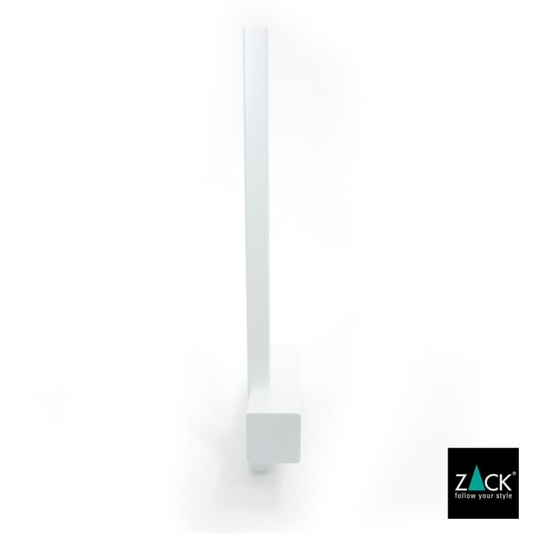 ZACK 40811 CARVO ドイツZACK社製モダンデザインのスペアトイレットペーパーホルダー 予備ロール ホワイト仕上げ 壁付けタイプ DIY [在庫有り]