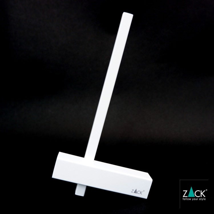 ZACK 40811 CARVO ドイツZACK社製モダンデザインのスペアトイレットペーパーホルダー 予備ロール ホワイト仕上げ 壁付けタイプ DIY [在庫有り]