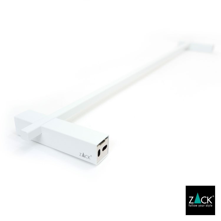 ZACK 40812 CARVO ドイツZACK社製モダンデザインのタオルレール ホワイト仕上げ 壁付けタイプ DIY [在庫有り]