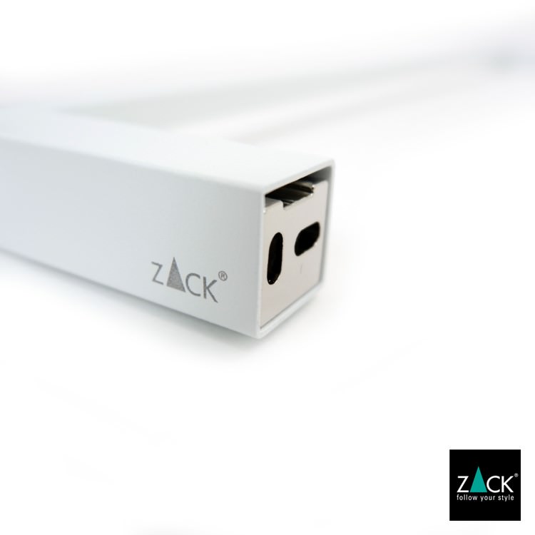 ZACK 40812 CARVO ドイツZACK社製モダンデザインのタオルレール ホワイト仕上げ 壁付けタイプ DIY [在庫有り]