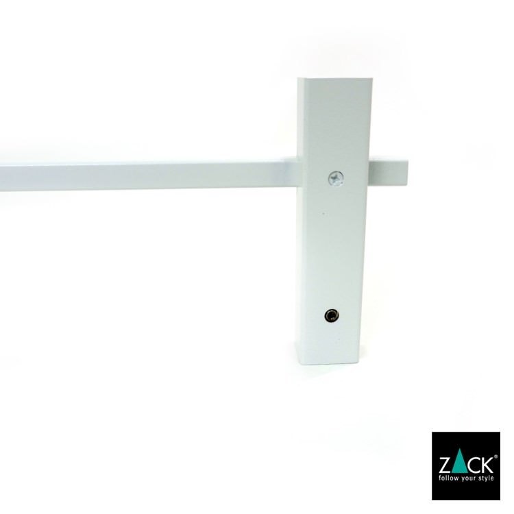 ZACK 40812 CARVO ドイツZACK社製モダンデザインのタオルレール ホワイト仕上げ 壁付けタイプ DIY [在庫有り]