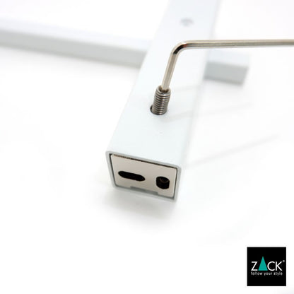ZACK 40812 CARVO ドイツZACK社製モダンデザインのタオルレール ホワイト仕上げ 壁付けタイプ DIY [在庫有り]