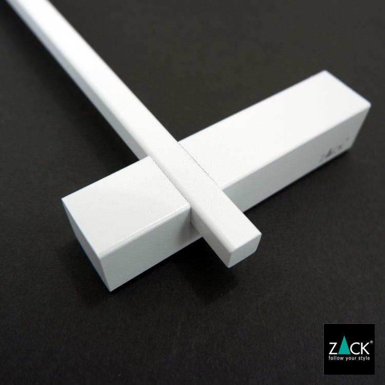 ZACK 40812 CARVO ドイツZACK社製モダンデザインのタオルレール ホワイト仕上げ 壁付けタイプ DIY [在庫有り]