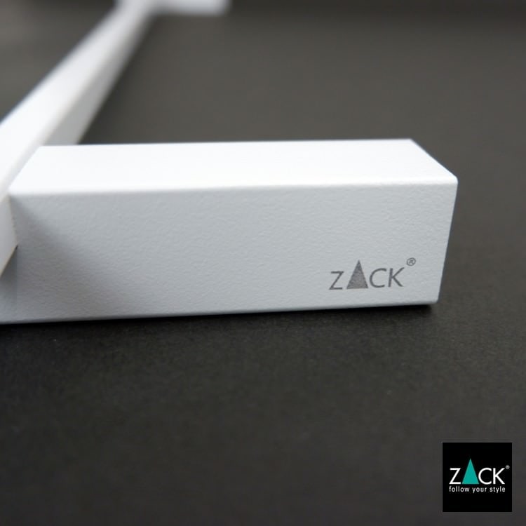 ZACK 40812 CARVO ドイツZACK社製モダンデザインのタオルレール ホワイト仕上げ 壁付けタイプ DIY [在庫有り]