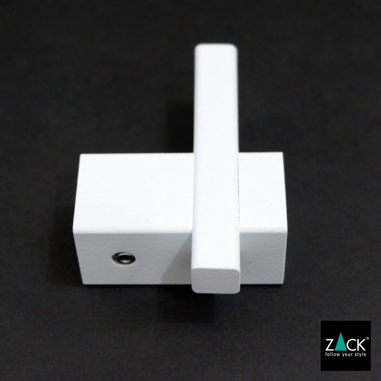 ZACK 40813 CARVO ドイツZACK社製モダンデザインのタオルフック ホワイト仕上げ 壁付けタイプ DIY [在庫有り]