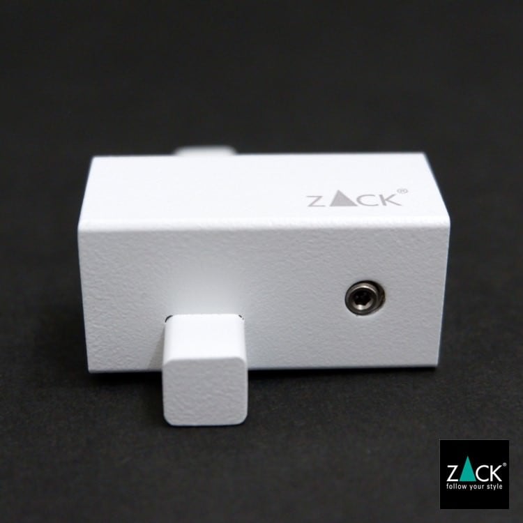 ZACK 40813 CARVO ドイツZACK社製モダンデザインのタオルフック ホワイト仕上げ 壁付けタイプ DIY [在庫有り]