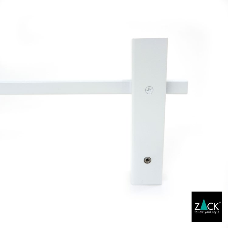 ZACK 40815 CARVO ドイツZACK社製モダンデザインのタオルレール ホワイト仕上げ 壁付けタイプ DIY [在庫有り]