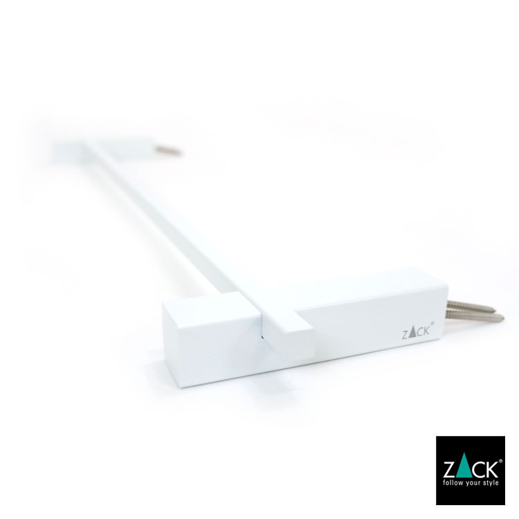 ZACK 40815 CARVO ドイツZACK社製モダンデザインのタオルレール ホワイト仕上げ 壁付けタイプ DIY [在庫有り]