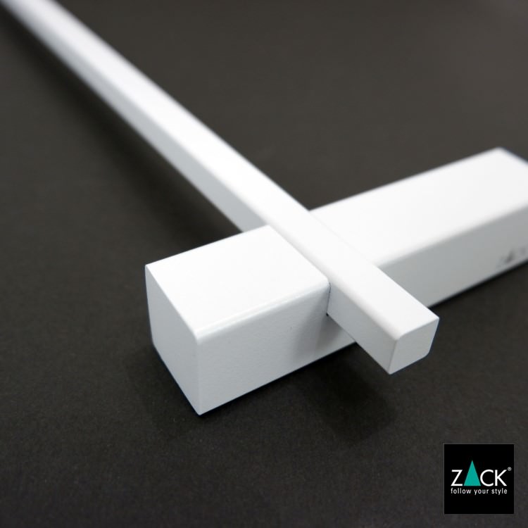 ZACK 40815 CARVO ドイツZACK社製モダンデザインのタオルレール ホワイト仕上げ 壁付けタイプ DIY [在庫有り]