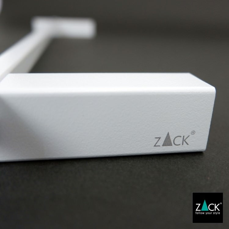 ZACK 40815 CARVO ドイツZACK社製モダンデザインのタオルレール ホワイト仕上げ 壁付けタイプ DIY [在庫有り]