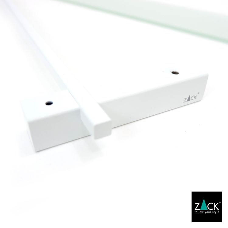 ZACK 40816 CARVO ドイツZACK社製モダンデザインのバスルームシェルフ ホワイト仕上げ 壁付けタイプ DIY [在庫有り]