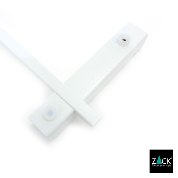 ZACK 40816 CARVO ドイツZACK社製モダンデザインのバスルームシェルフ ホワイト仕上げ 壁付けタイプ DIY [在庫有り]