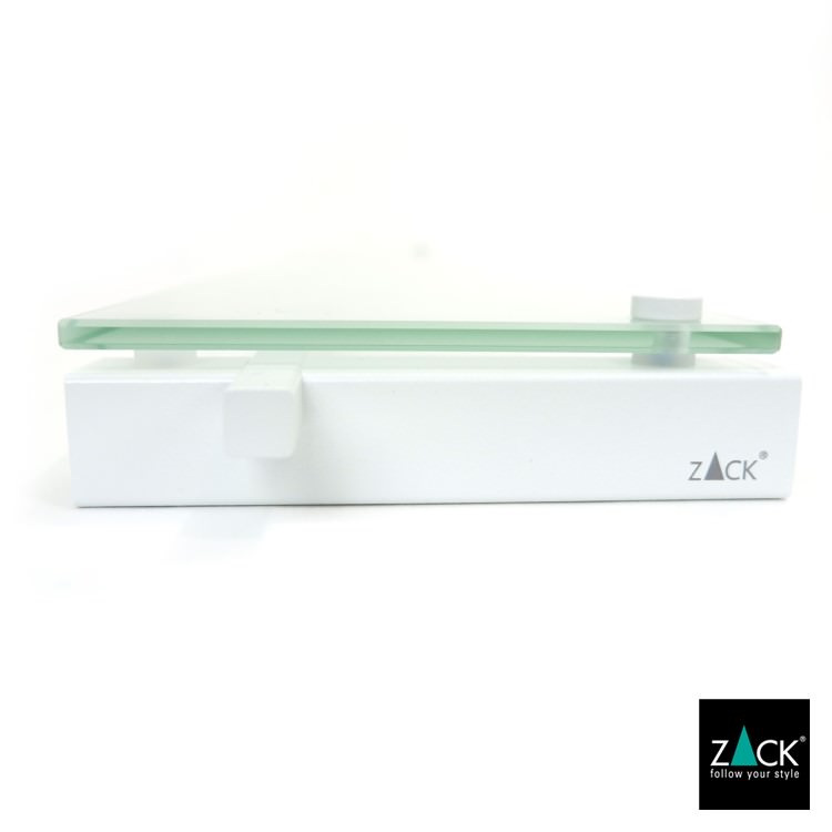 ZACK 40816 CARVO ドイツZACK社製モダンデザインのバスルームシェルフ ホワイト仕上げ 壁付けタイプ DIY [在庫有り]