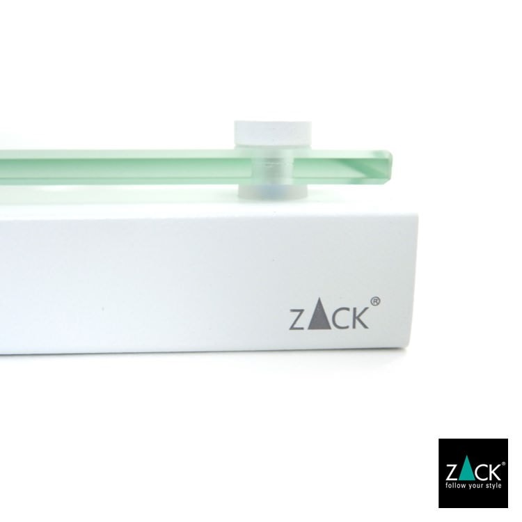 ZACK 40816 CARVO ドイツZACK社製モダンデザインのバスルームシェルフ ホワイト仕上げ 壁付けタイプ DIY [在庫有り]