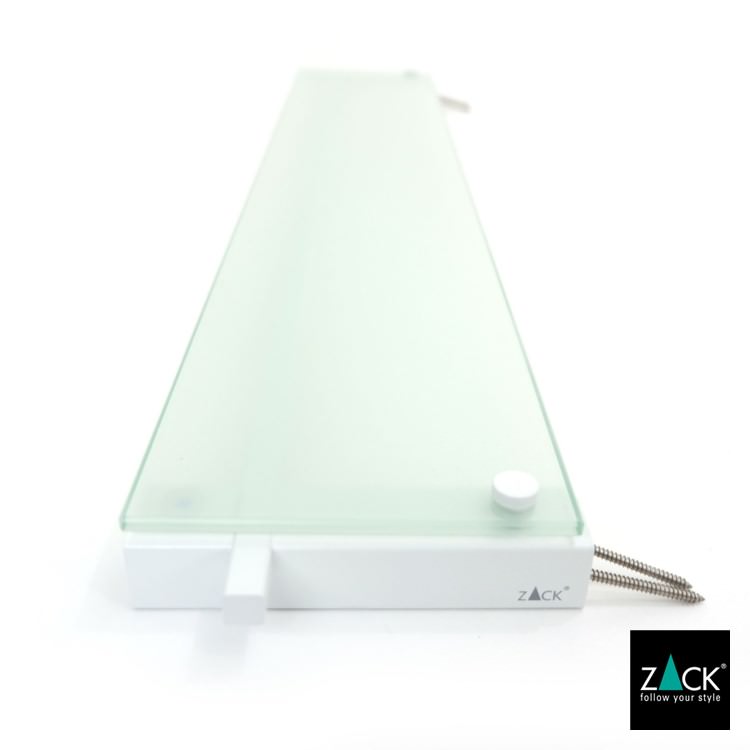 ZACK 40816 CARVO ドイツZACK社製モダンデザインのバスルームシェルフ ホワイト仕上げ 壁付けタイプ DIY [在庫有り]