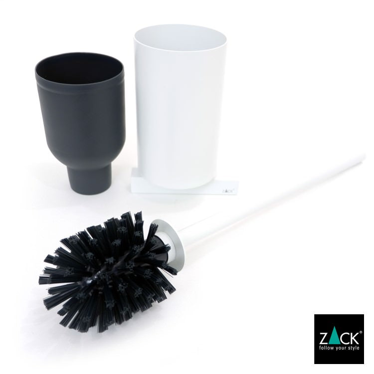[サンプル品] ZACK 40817 CARVO ドイツZACK社製モダンデザインのトイレブラシ ホワイト仕上げ 壁付けタイプ DIY [在庫有り]