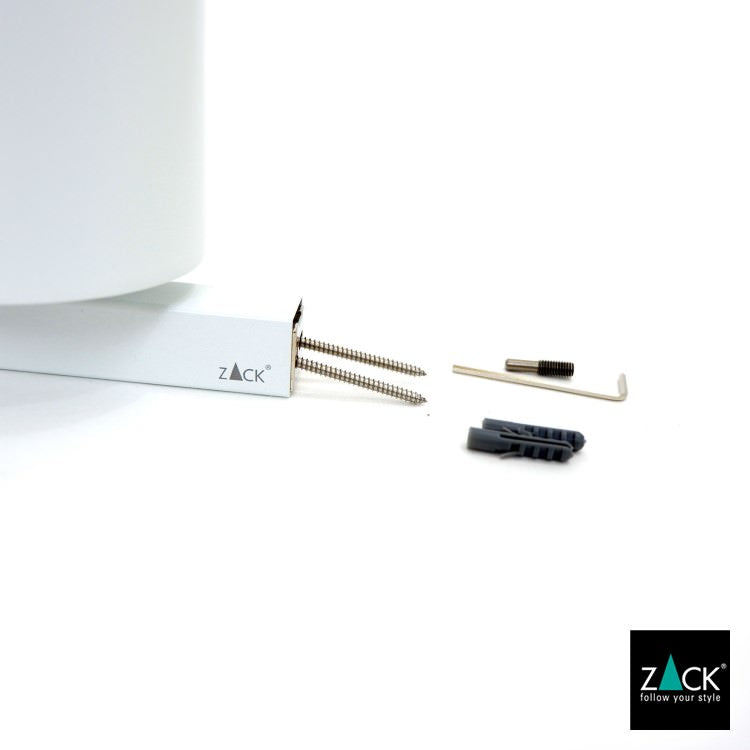 [サンプル品] ZACK 40817 CARVO ドイツZACK社製モダンデザインのトイレブラシ ホワイト仕上げ 壁付けタイプ DIY [在庫有り]