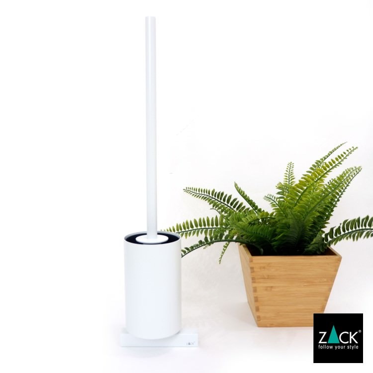 [サンプル品] ZACK 40817 CARVO ドイツZACK社製モダンデザインのトイレブラシ ホワイト仕上げ 壁付けタイプ DIY [在庫有り]