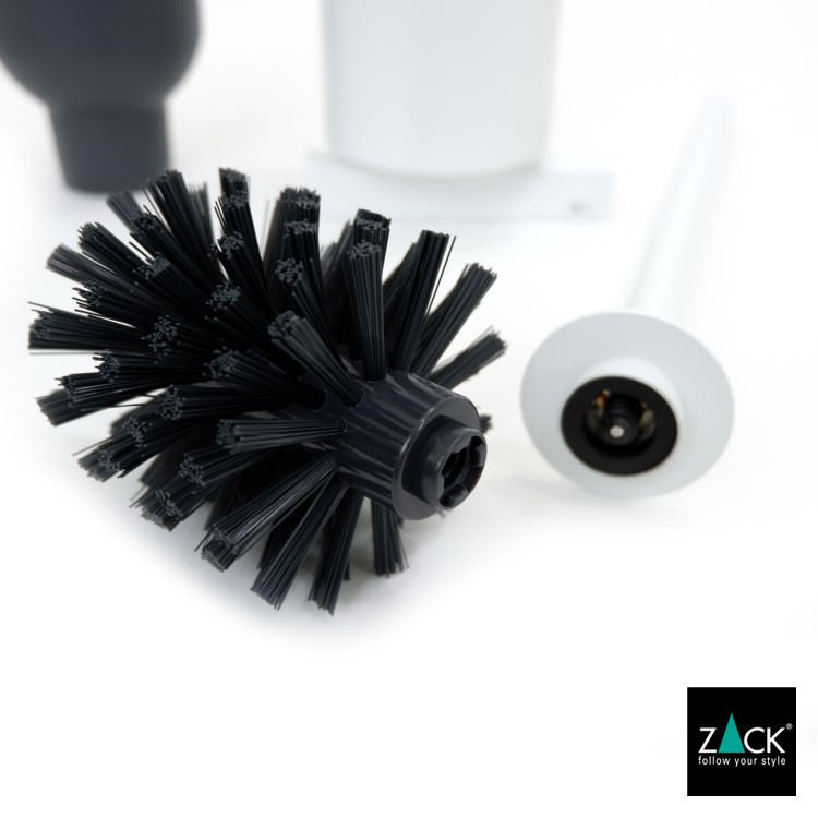 ZACK 40817 CARVO ドイツZACK社製モダンデザインのトイレブラシ ホワイト仕上げ 壁付けタイプ DIY [在庫有り]
