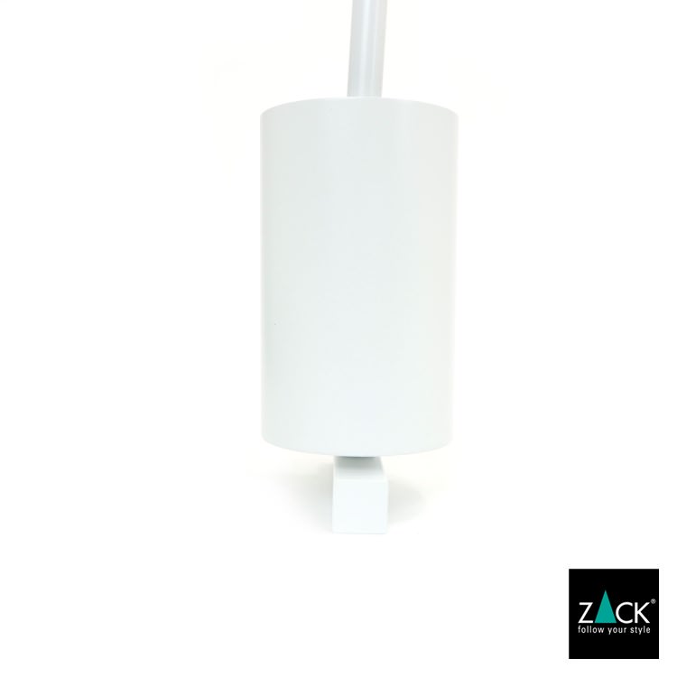 ZACK 40817 CARVO ドイツZACK社製モダンデザインのトイレブラシ ホワイト仕上げ 壁付けタイプ DIY [在庫有り]