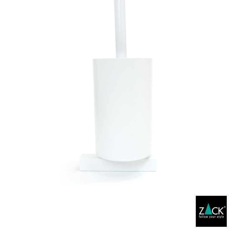 ZACK 40817 CARVO ドイツZACK社製モダンデザインのトイレブラシ ホワイト仕上げ 壁付けタイプ DIY [在庫有り]