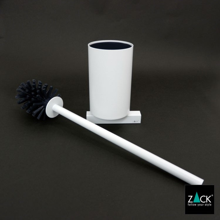 ZACK 40817 CARVO ドイツZACK社製モダンデザインのトイレブラシ ホワイト仕上げ 壁付けタイプ DIY [在庫有り]