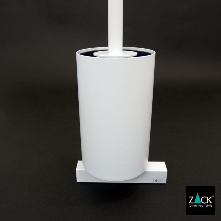ZACK 40817 CARVO ドイツZACK社製モダンデザインのトイレブラシ ホワイト仕上げ 壁付けタイプ DIY [在庫有り]