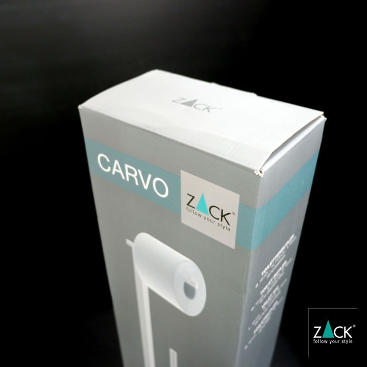 [サンプル品]ZACK 40818 CARVO ドイツZACK社製モダンデザインのトイレットバトラー ホワイト仕上げ [在庫有り]