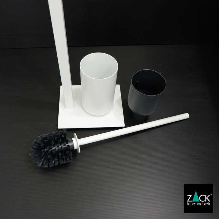 [サンプル品]ZACK 40818 CARVO ドイツZACK社製モダンデザインのトイレットバトラー ホワイト仕上げ [在庫有り]