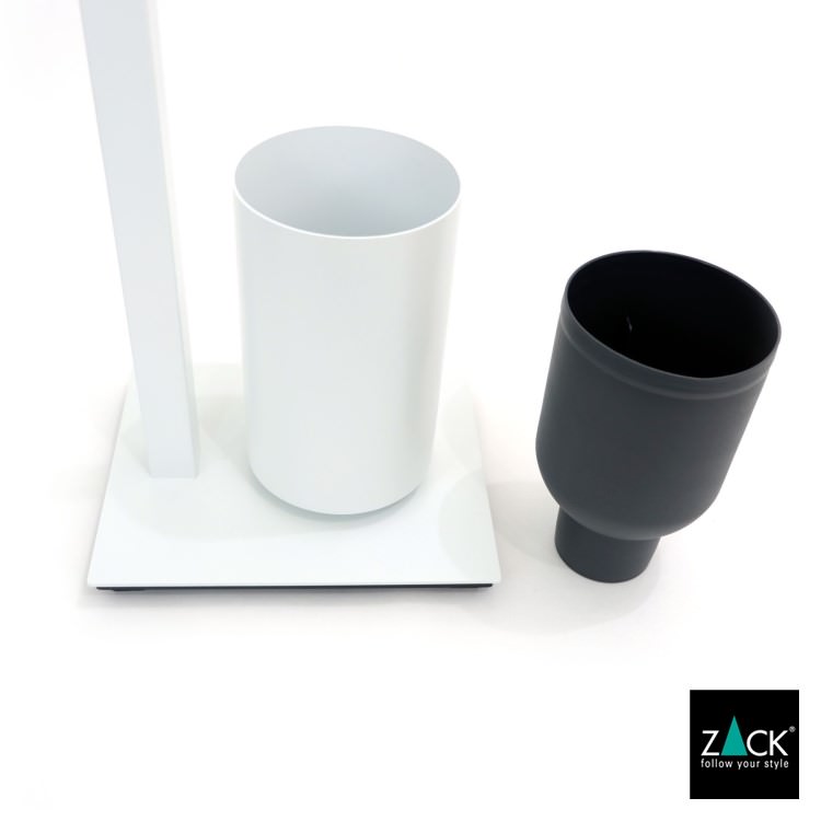 [サンプル品]ZACK 40818 CARVO ドイツZACK社製モダンデザインのトイレットバトラー ホワイト仕上げ [在庫有り]