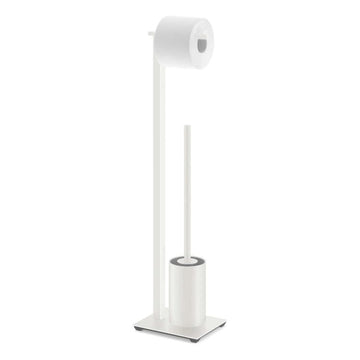 ZACK 40818 CARVO ドイツZACK社製モダンデザインのトイレットペーパースタンド トイレットバトラー ホワイト仕上げ [在庫有り]