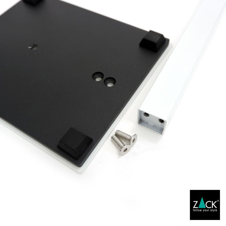 ZACK 40818 CARVO ドイツZACK社製モダンデザインのトイレットペーパースタンド トイレットバトラー ホワイト仕上げ [在庫有り]