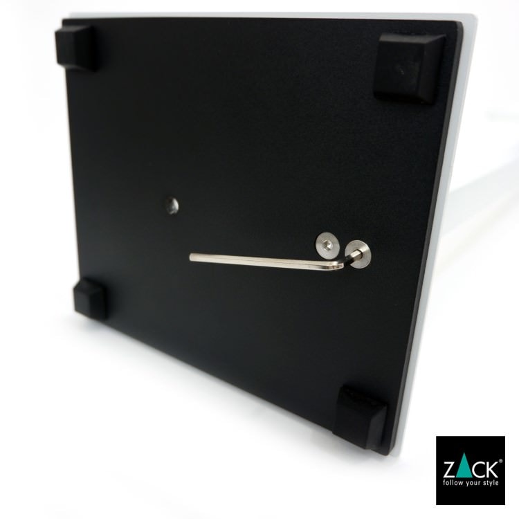 ZACK 40818 CARVO ドイツZACK社製モダンデザインのトイレットペーパースタンド トイレットバトラー ホワイト仕上げ [在庫有り]