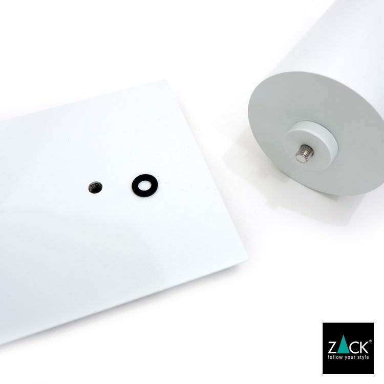 ZACK 40818 CARVO ドイツZACK社製モダンデザインのトイレットペーパースタンド トイレットバトラー ホワイト仕上げ [在庫有り]
