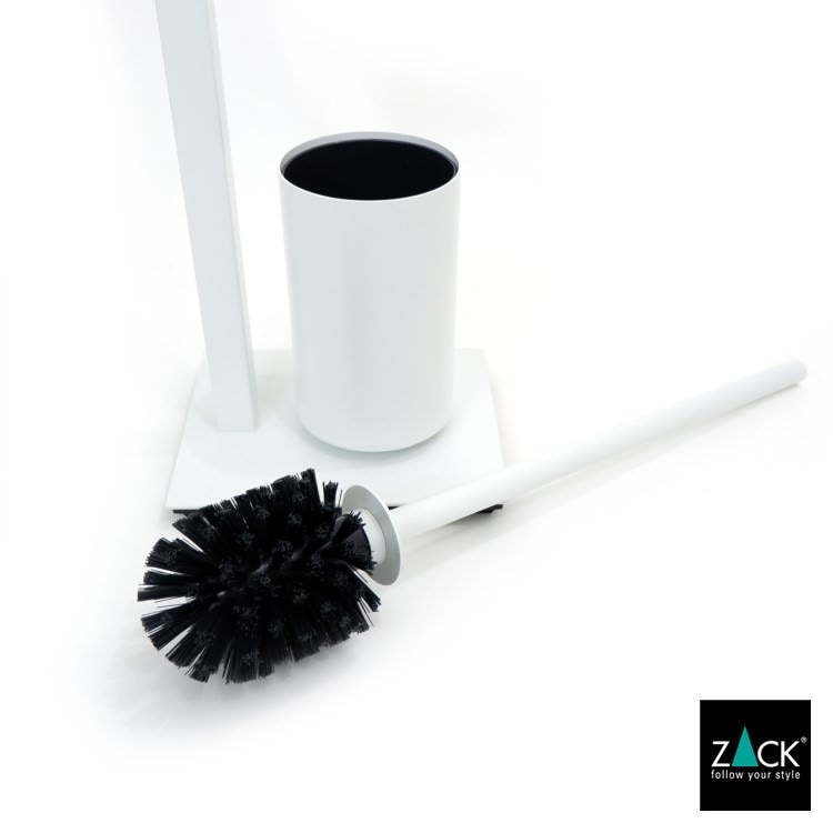 ZACK 40818 CARVO ドイツZACK社製モダンデザインのトイレットペーパースタンド トイレットバトラー ホワイト仕上げ [在庫有り]