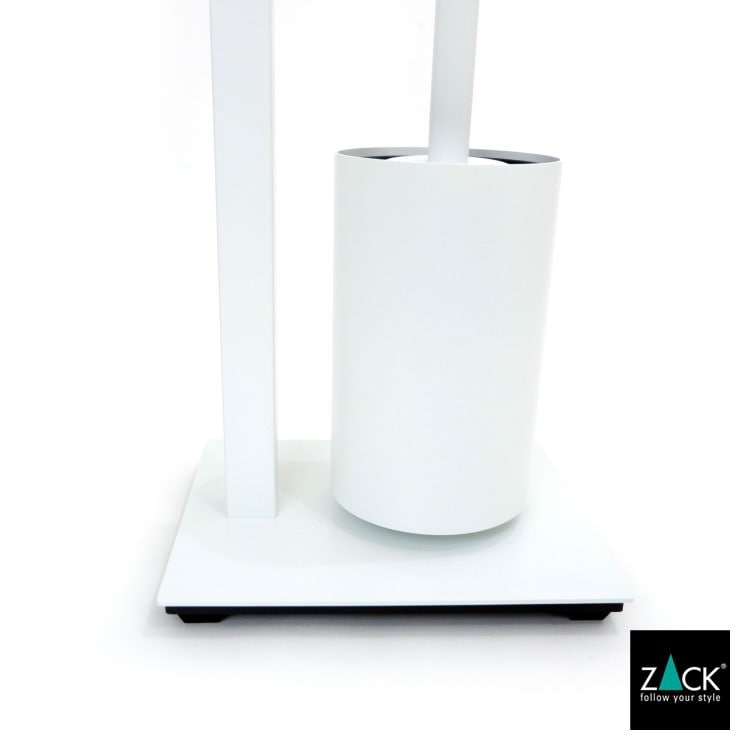 ZACK 40818 CARVO ドイツZACK社製モダンデザインのトイレットペーパースタンド トイレットバトラー ホワイト仕上げ [在庫有り]