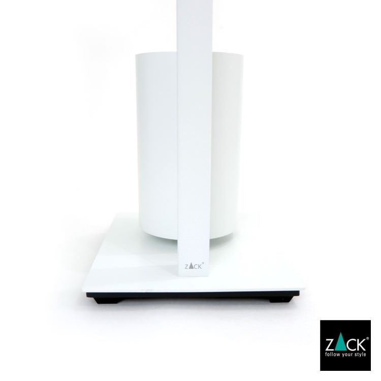 ZACK 40818 CARVO ドイツZACK社製モダンデザインのトイレットペーパースタンド トイレットバトラー ホワイト仕上げ [在庫有り]