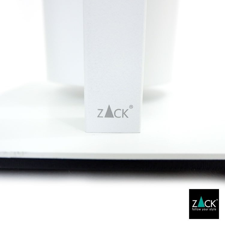 ZACK 40818 CARVO ドイツZACK社製モダンデザインのトイレットペーパースタンド トイレットバトラー ホワイト仕上げ [在庫有り]