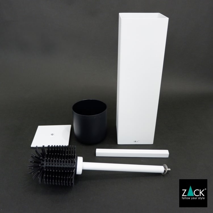 ZACK 40820 CARVO ドイツZACK社製モダンデザインのトイレブラシ ホワイト仕上げ [在庫有り]