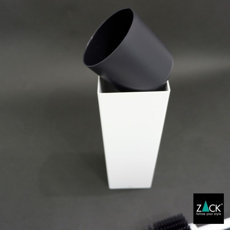 ZACK 40820 CARVO ドイツZACK社製モダンデザインのトイレブラシ ホワイト仕上げ [在庫有り]