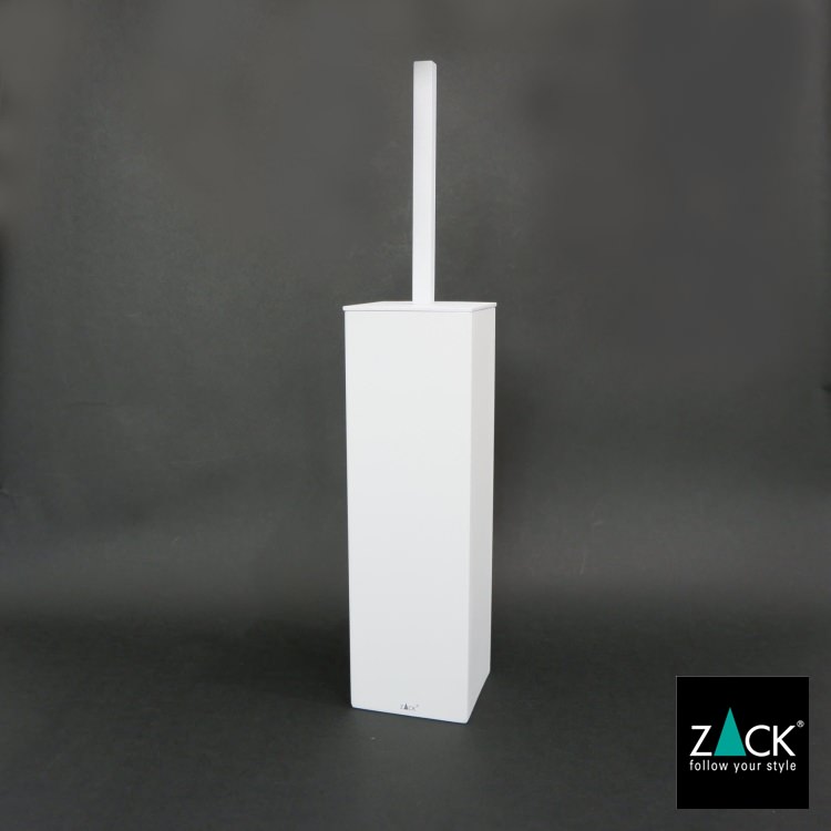 ZACK 40821 CARVO ドイツZACK社製モダンデザインのトイレブラシ ホワイト仕上げ 壁付けタイプ DIY [在庫有り]