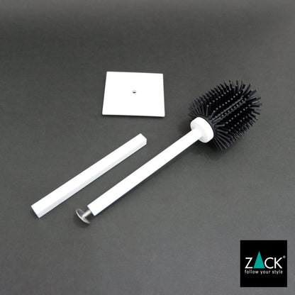 ZACK 40821 CARVO ドイツZACK社製モダンデザインのトイレブラシ ホワイト仕上げ 壁付けタイプ DIY [在庫有り]