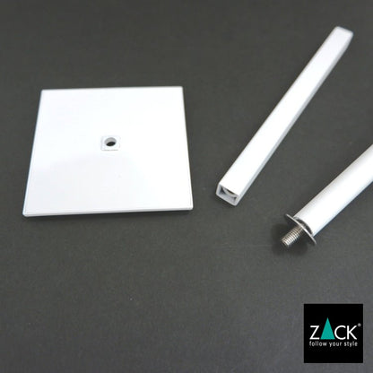 ZACK 40821 CARVO ドイツZACK社製モダンデザインのトイレブラシ ホワイト仕上げ 壁付けタイプ DIY [在庫有り]