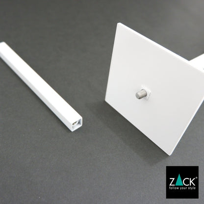 ZACK 40821 CARVO ドイツZACK社製モダンデザインのトイレブラシ ホワイト仕上げ 壁付けタイプ DIY [在庫有り]